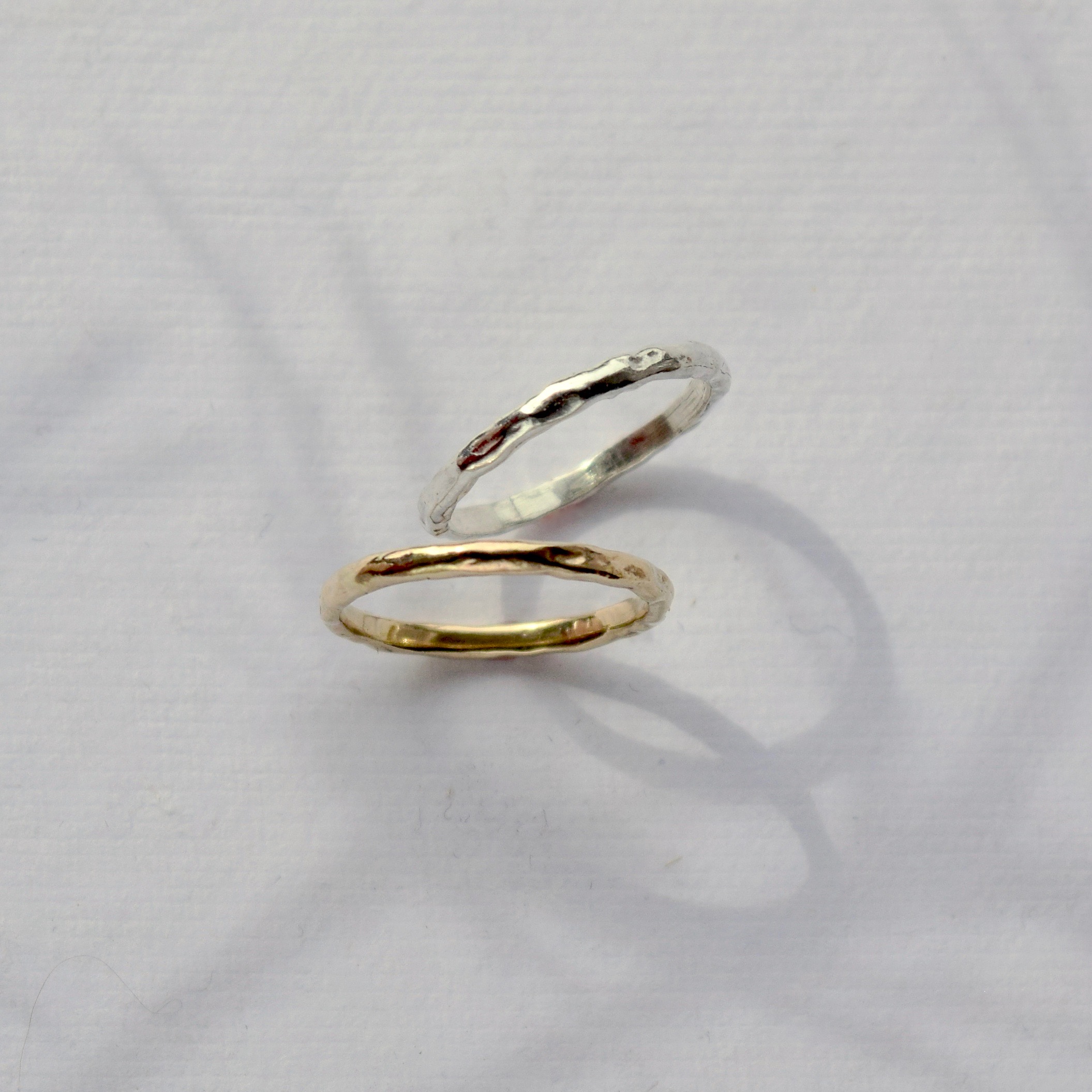 A simple ring imprinted with the quiet texture of water ripples. A reminder that change is life’s constant and it’s when we let go that we set ourselves free.