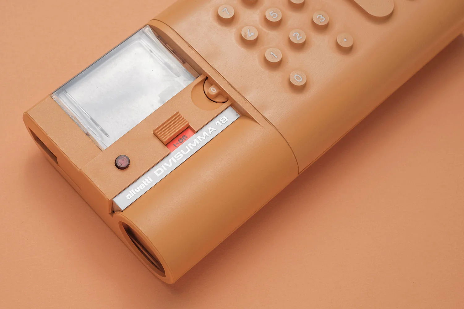 On/off slider switch, and decimal places selector wheel