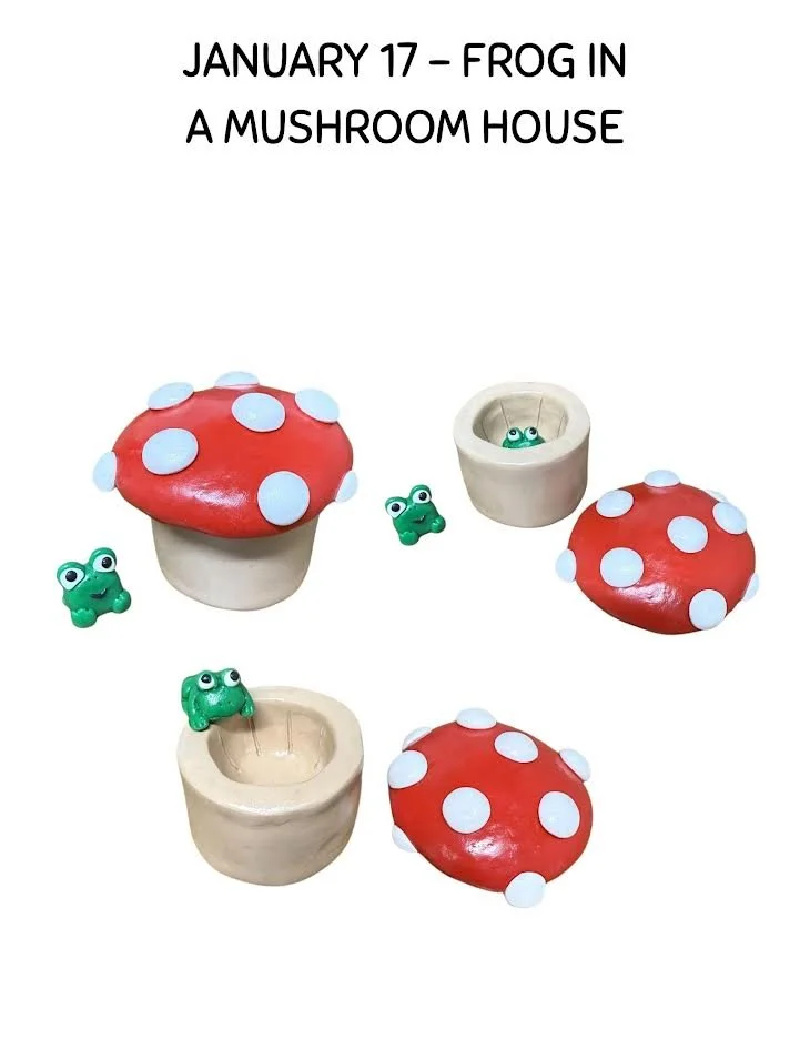 Kids Studio: Polymer Clay Frog in Mushroom