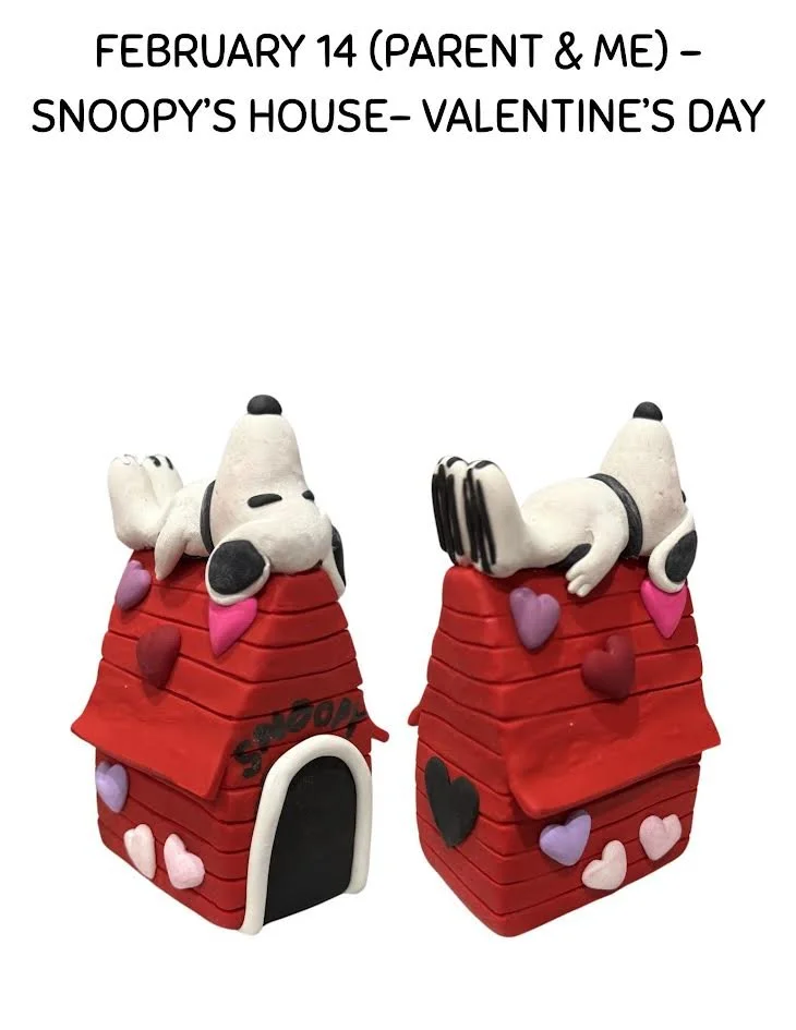 Parent + Me: Polymer Clay Snoopy’s House