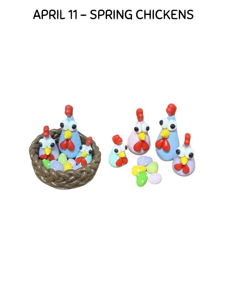 Kids Studio: Polymer Clay Spring Chickens