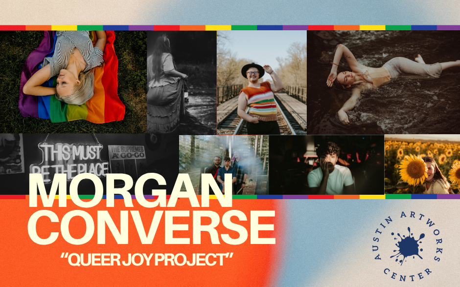 A collage of 8 photographs of people embracing their identities captured artistically through photographer Morgan Converse's camera.