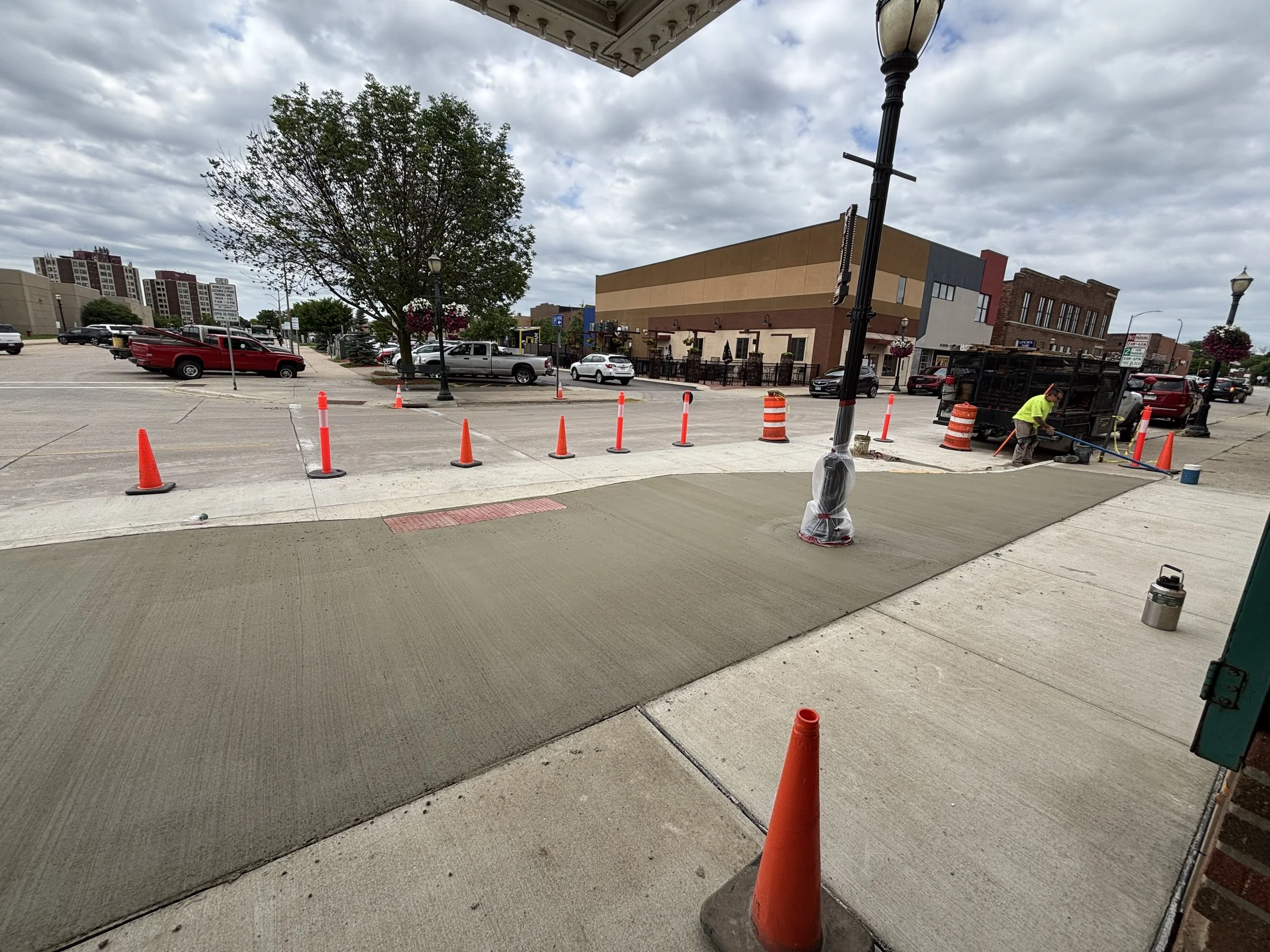 Jun 20, 2025 - Final bump out concrete poured!