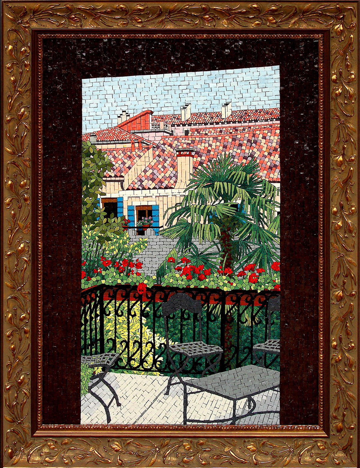 L'entrata . 2007. 42" x 32" | 107cm x 81cm. Smalti.