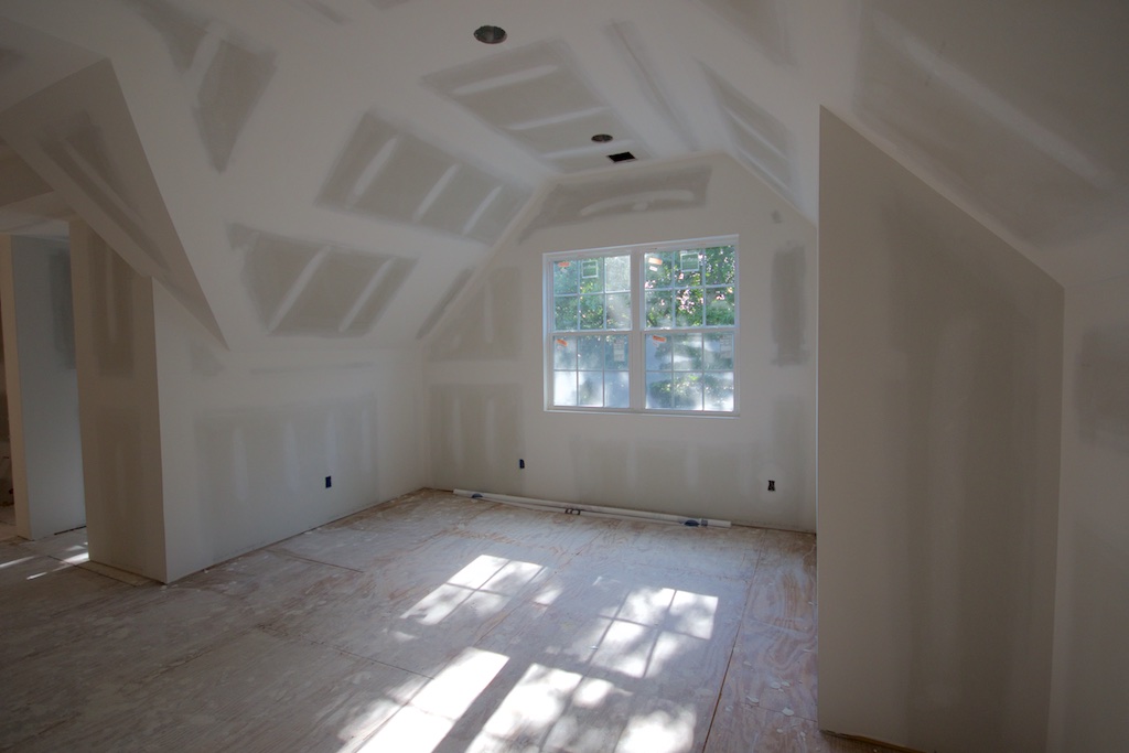 The living area/guest room in the studio wing.