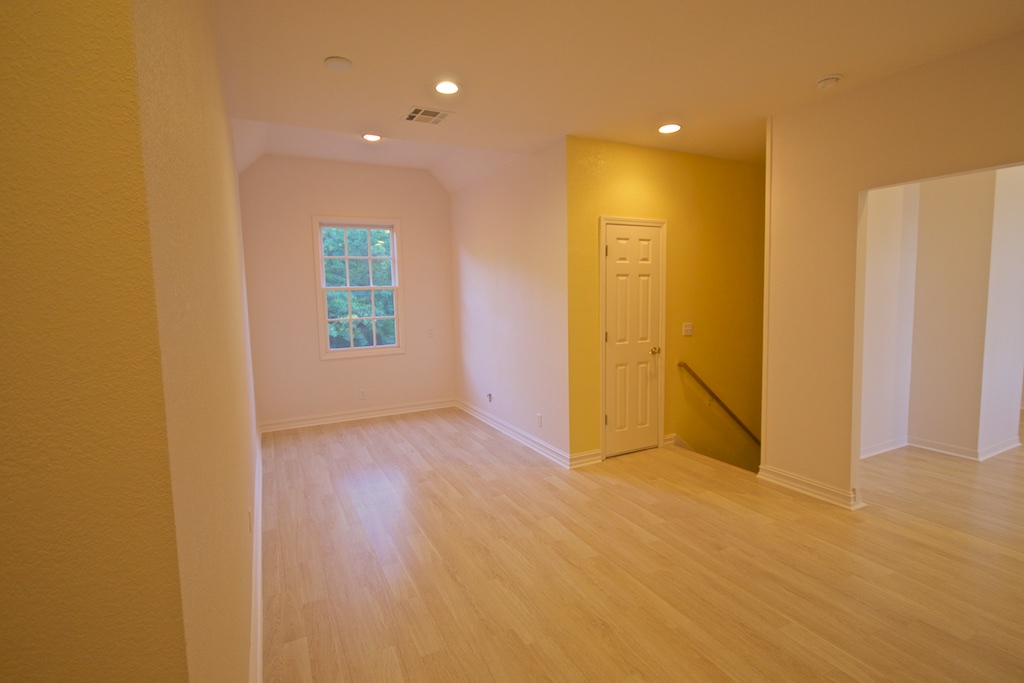  Just around the corner and to the left. New area, was part of bedroom, will be a gallery/sitting area. Don't ask about that yellow stair wall. It's actually not that bright and is more of a straw, but still, don't ask. 