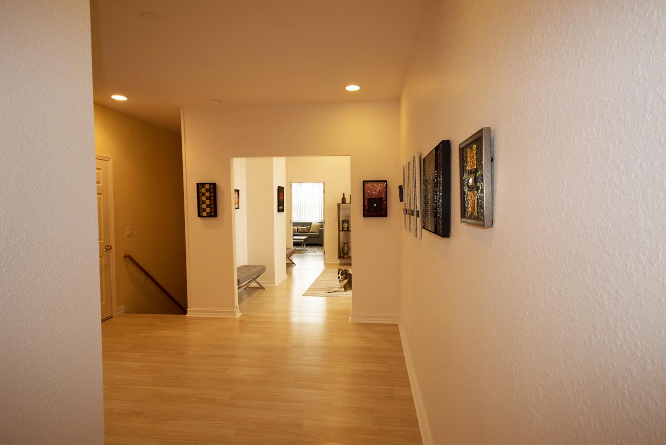 Now! The entry to the studio wing.