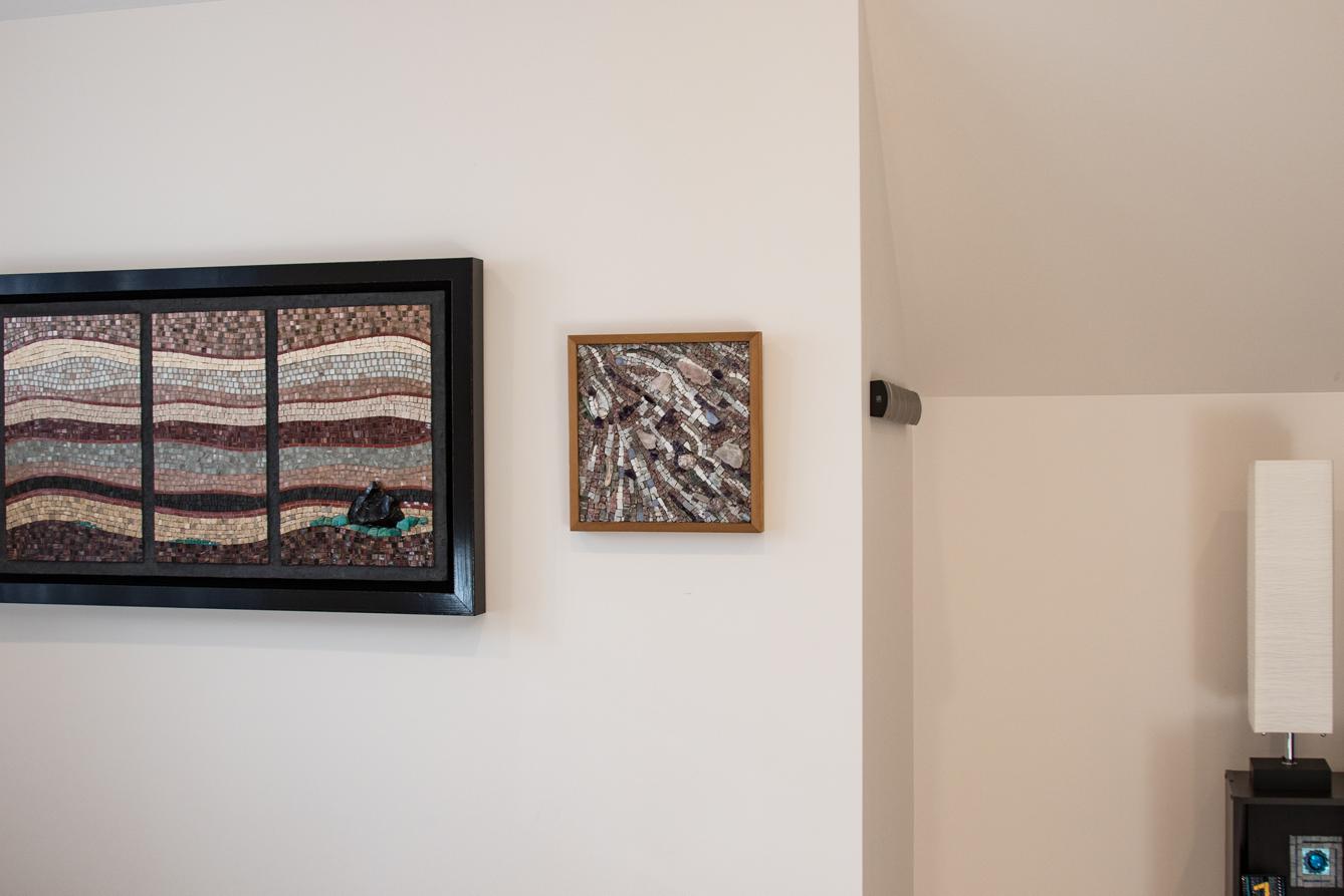 My Sophie Drouin, the work on the right, is titled Red Tide .