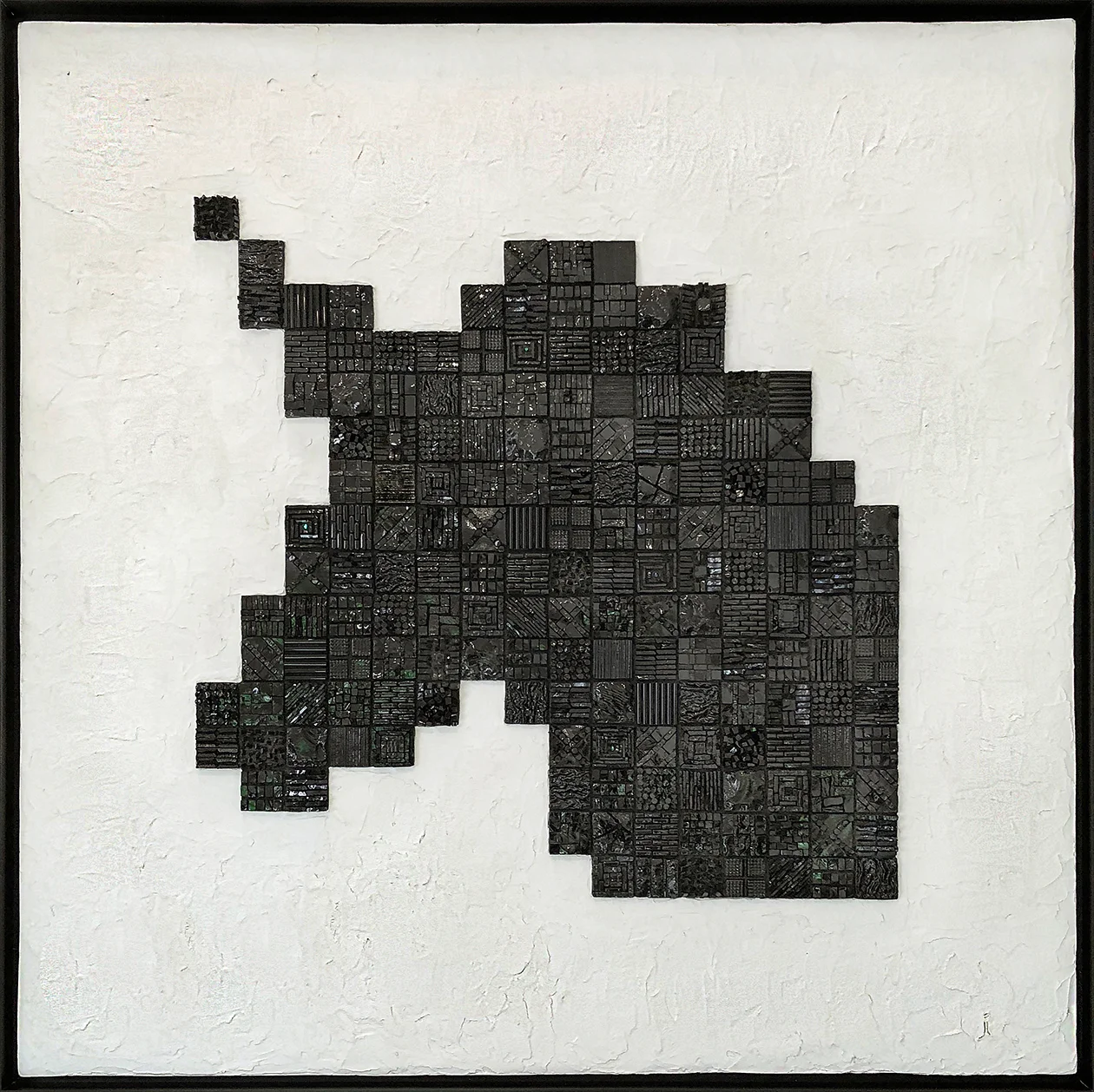 Stabby 36" x 36" | 91cm x 91cm. Smalti, vitreous, contorno, glass rods, Kismet, art glass, other glass