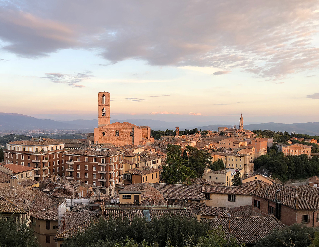 Dusk over Perugia, Italy