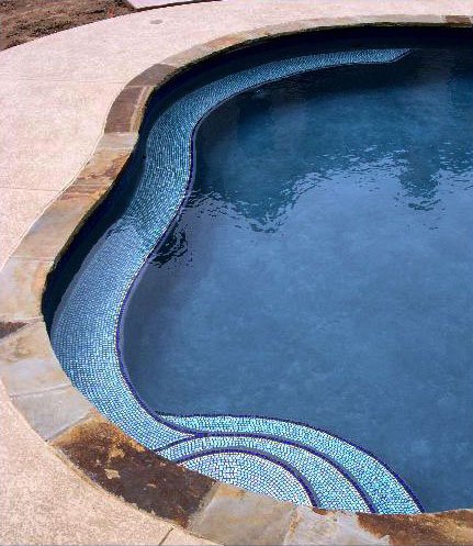 Pool Steps and Medallions