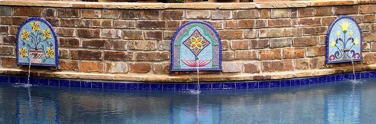 Pool Fountain Medallions