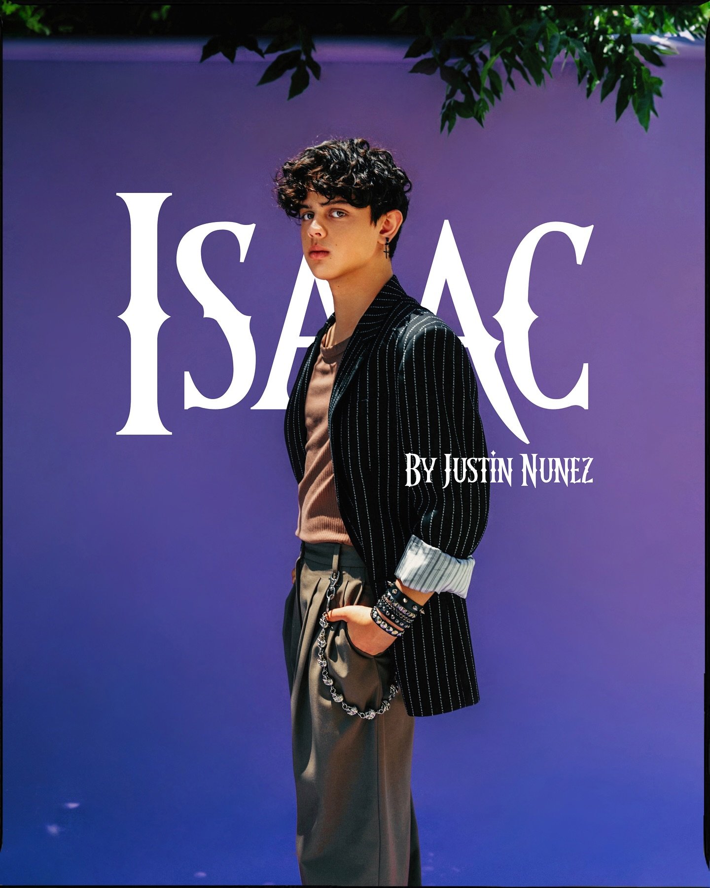 I had the absolute pleasure of photographing the wicked cool @isaac0rdonez in @alexandermcqueen for @wednesdaynetflix at Netflix Tudum 2025 🖤💜🕸️🕷️ Can&rsquo;t wait for Season 2! ⚡️

The team crushed this! 🤘
Stylist: @langy 
Grooming: @chousner 
