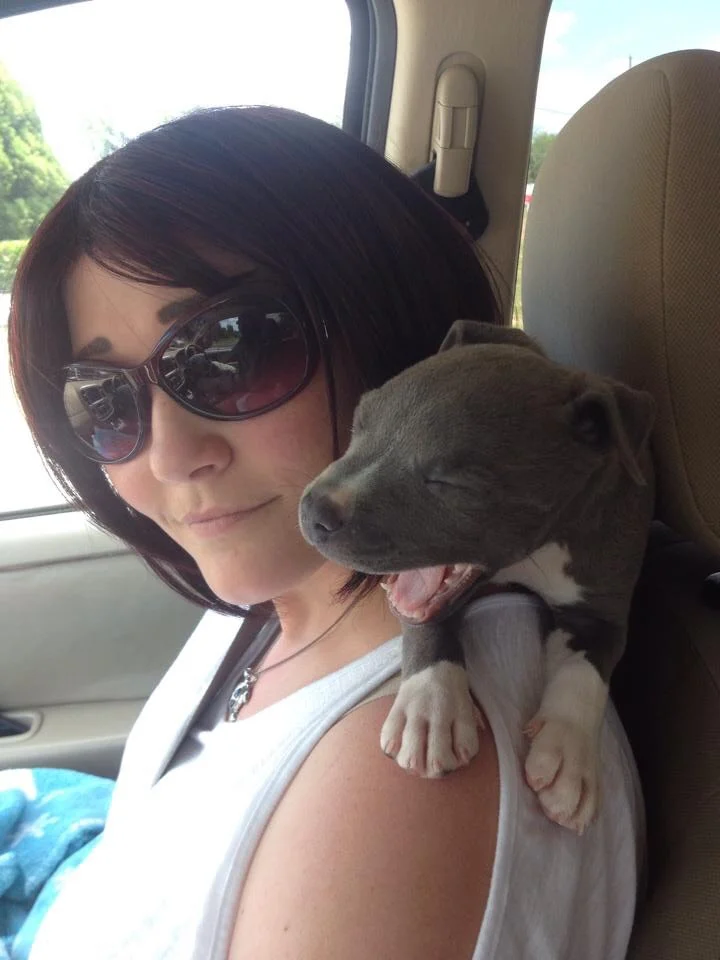 Baby Gemma on her way home.