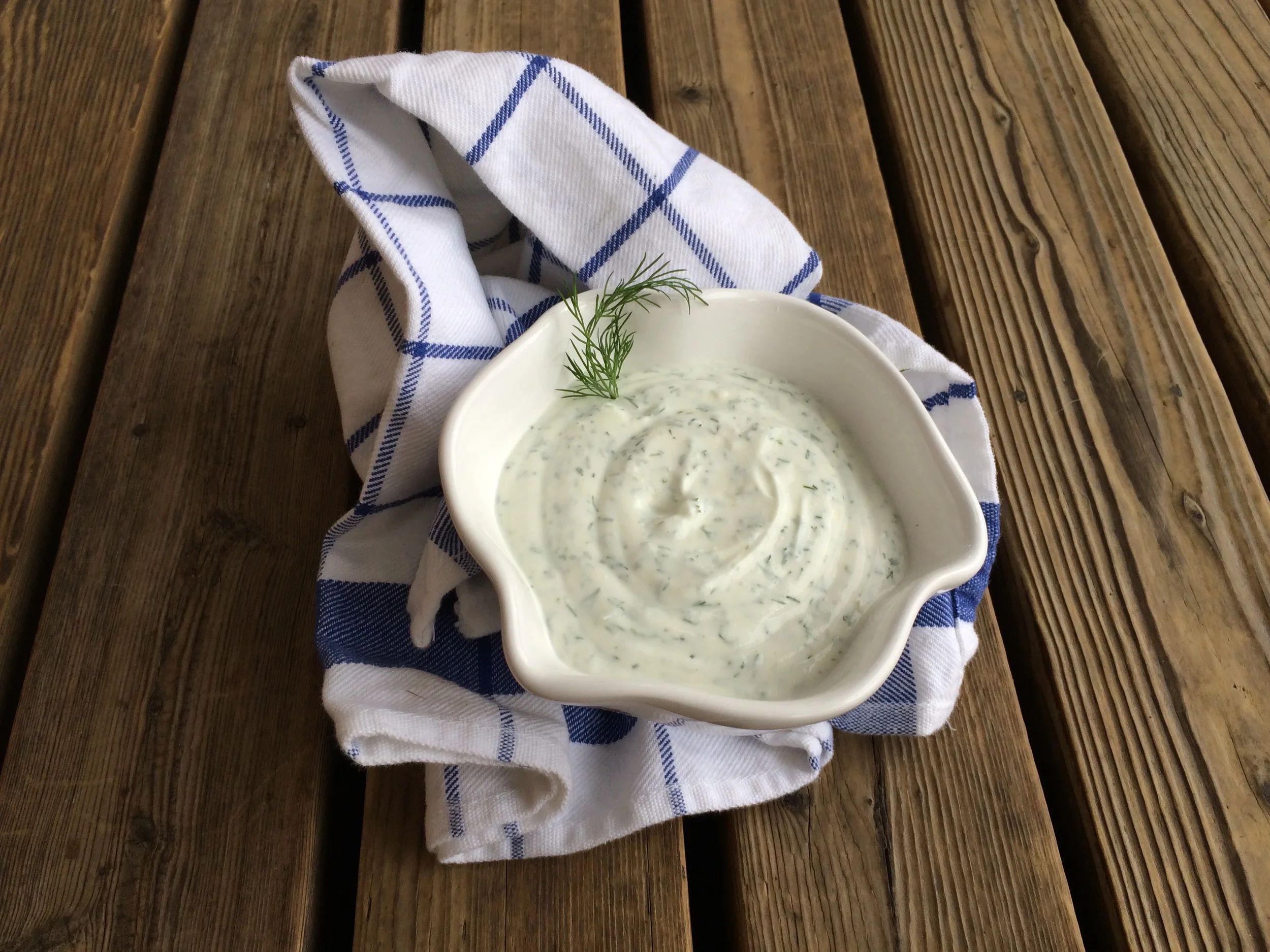 Creamy Dill Vinaigrette  Let's set the table together.