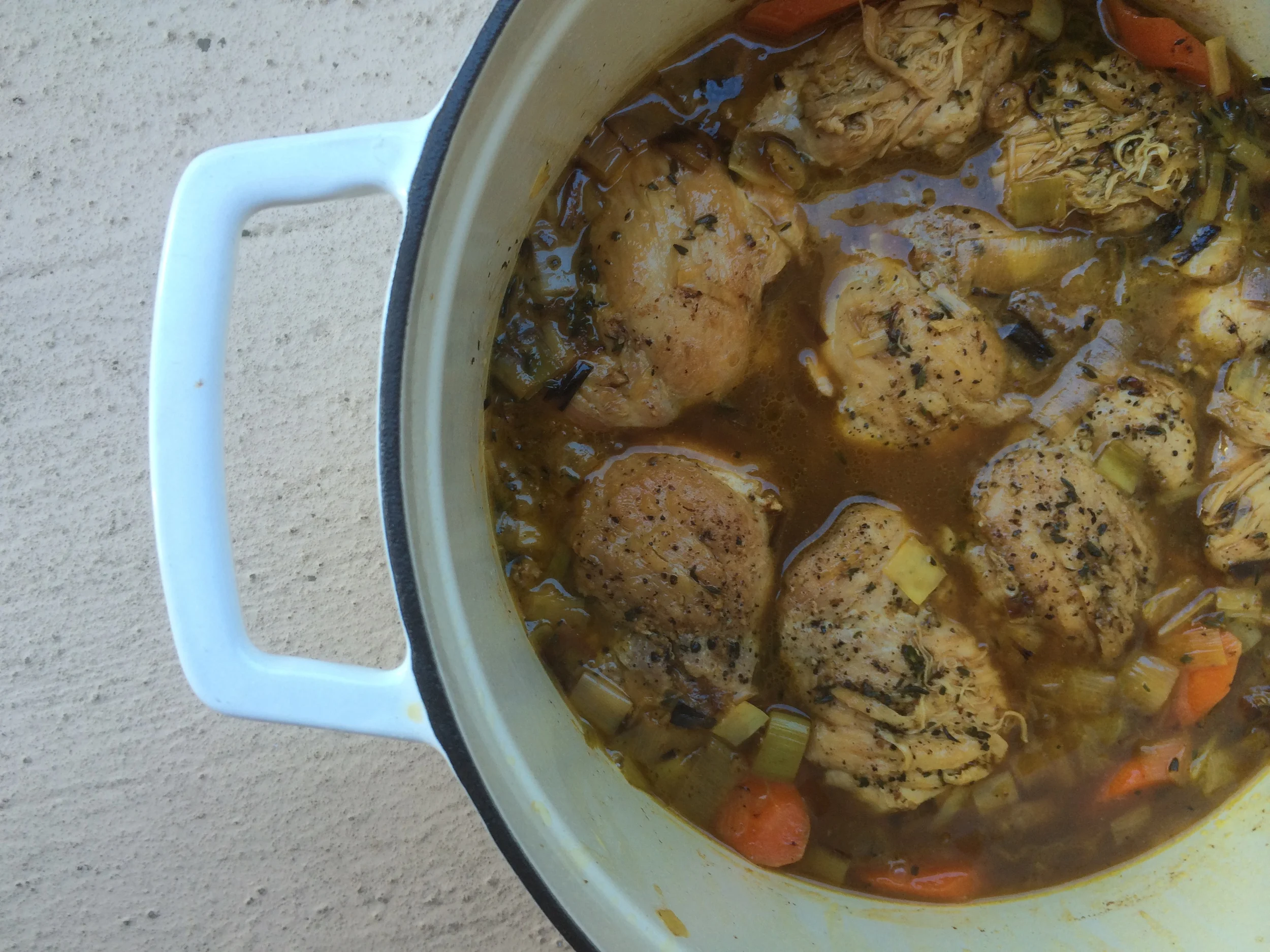 144 A Braised Chicken White Wine Carrots Thyme.JPG
