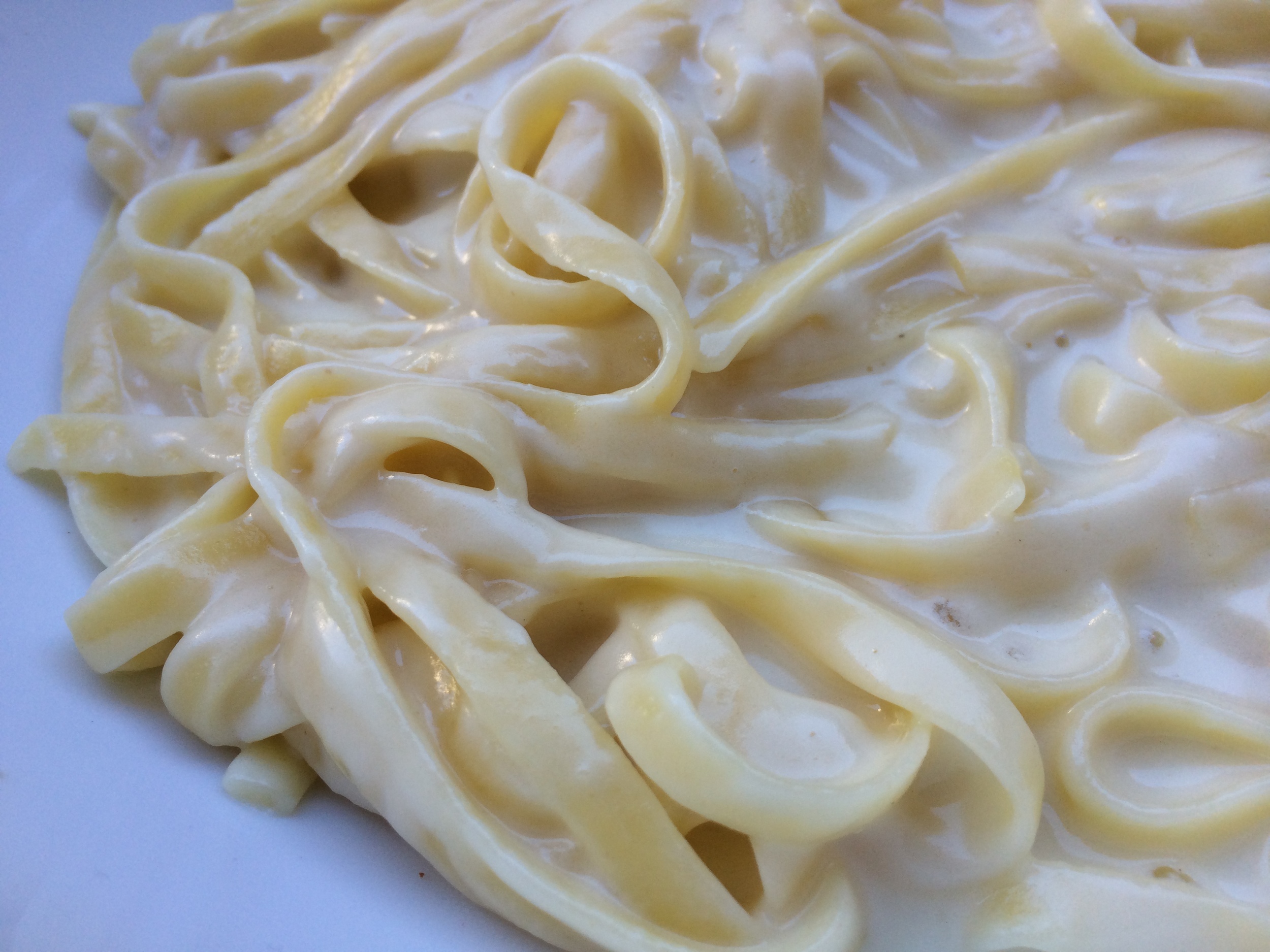 Fettuccine Alfredo on the Lighter Side — Let's set the table together.