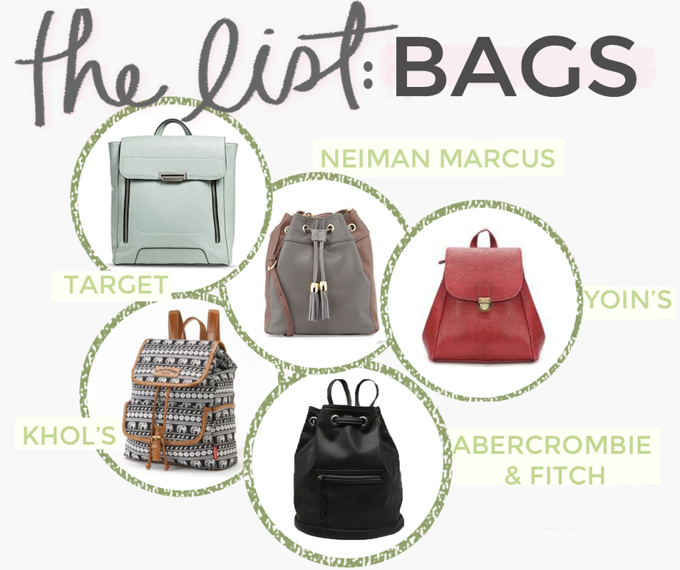 Target // Neiman Marcus // Khol’s // Yoin’s // Abercrombie & Fitch