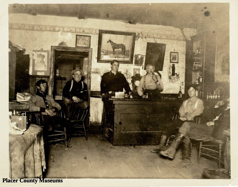 Inside the Deadwood Hotel, Placer County, 1911