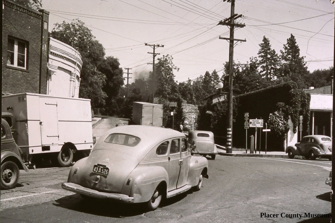 Highway 40 through Auburn, 1940's. 