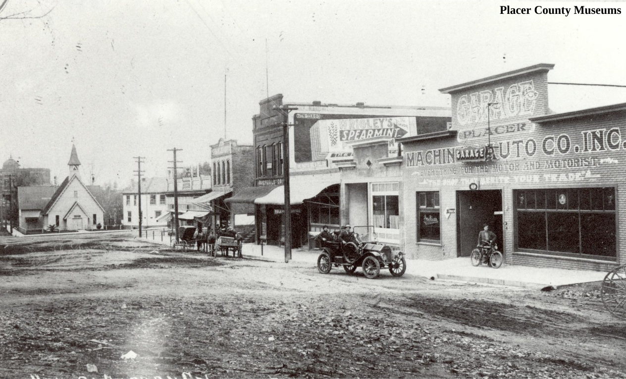 Placer Garage, Lincoln Highway, Auburn, 