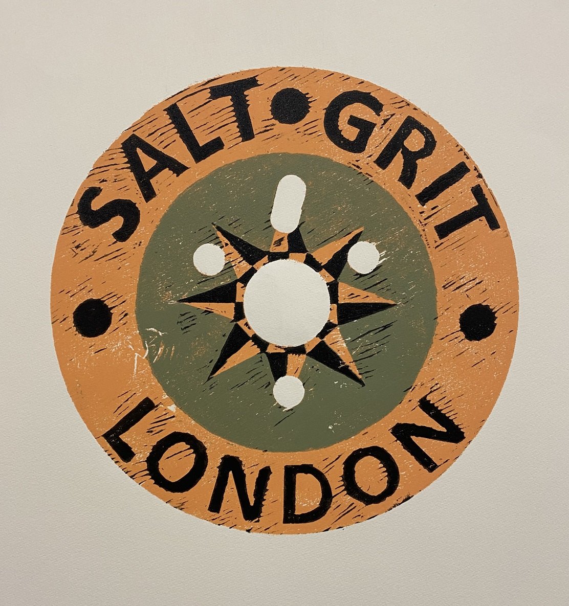 Salt & Grit Woodcut 48 x 46 cm edition of 8