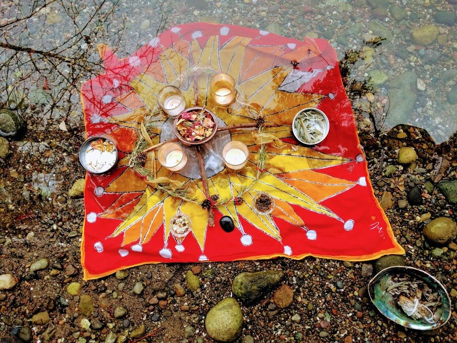 Solstice Alter, 2018, at Sublimity Sanctuary