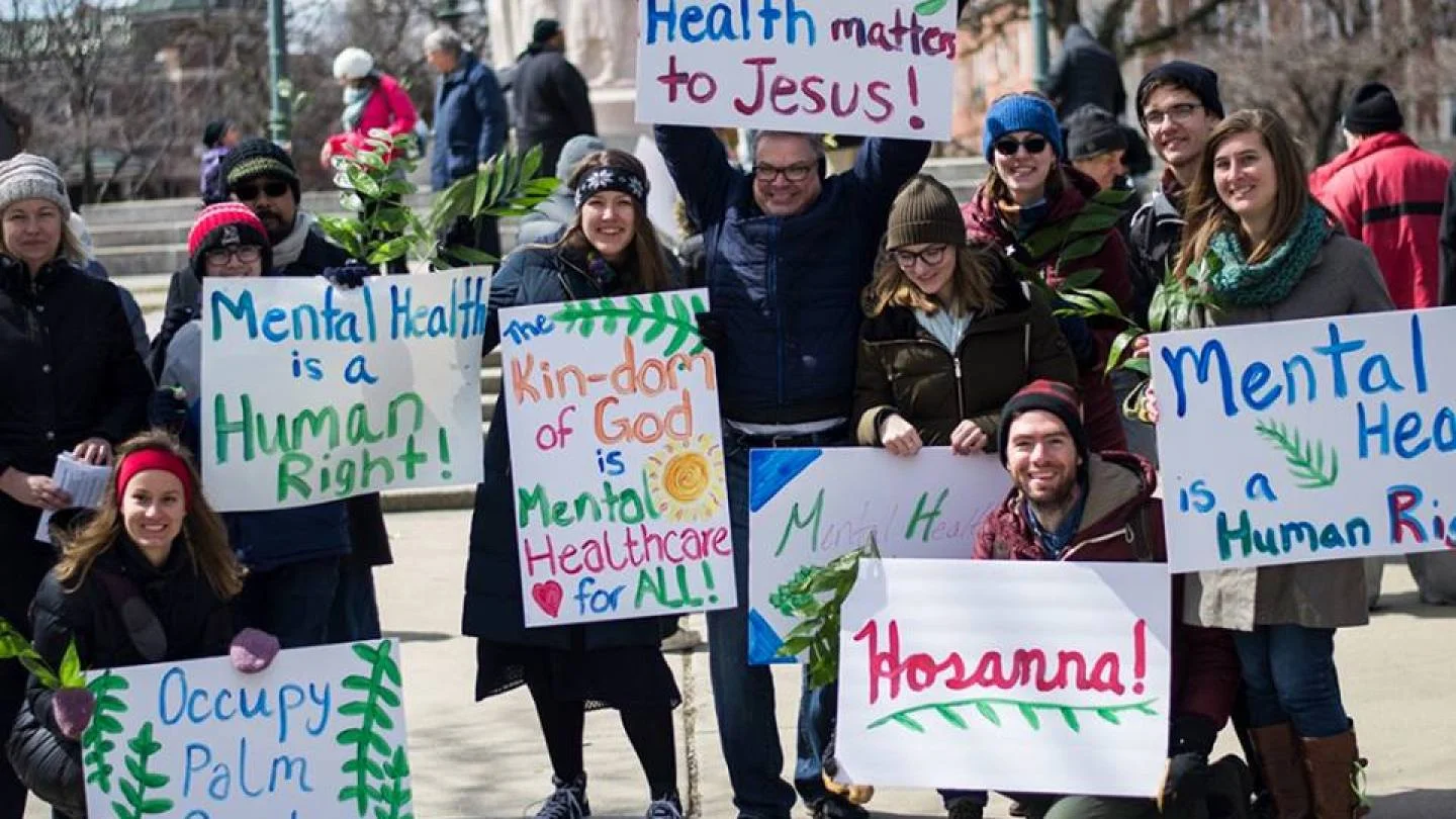 Logan Square Ecumenical Alliance, one of the groups that fought to open the clinic, at an event.