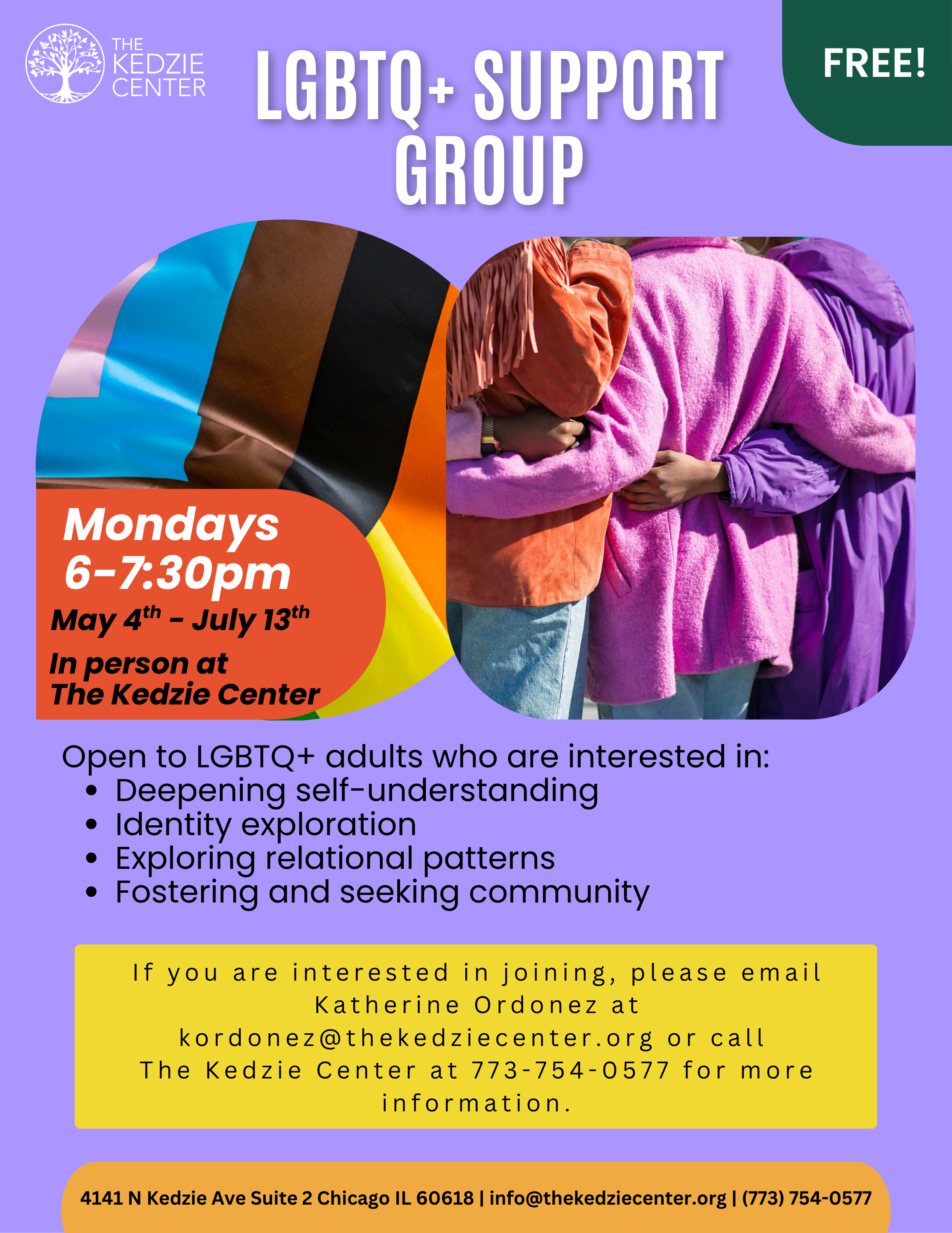 Weekly LGBTQ+ Support Group