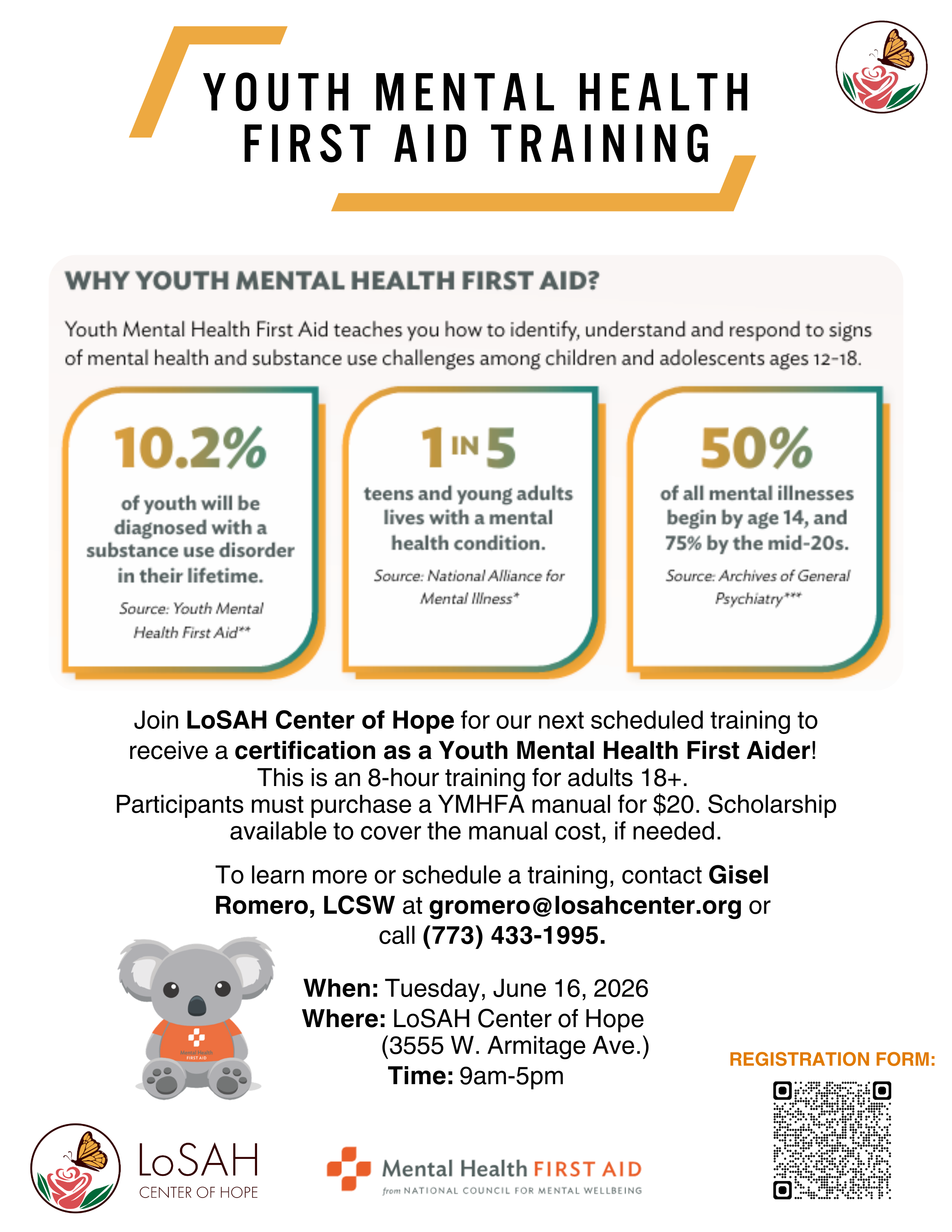 Youth Mental Health First Aid Training (In-Person)