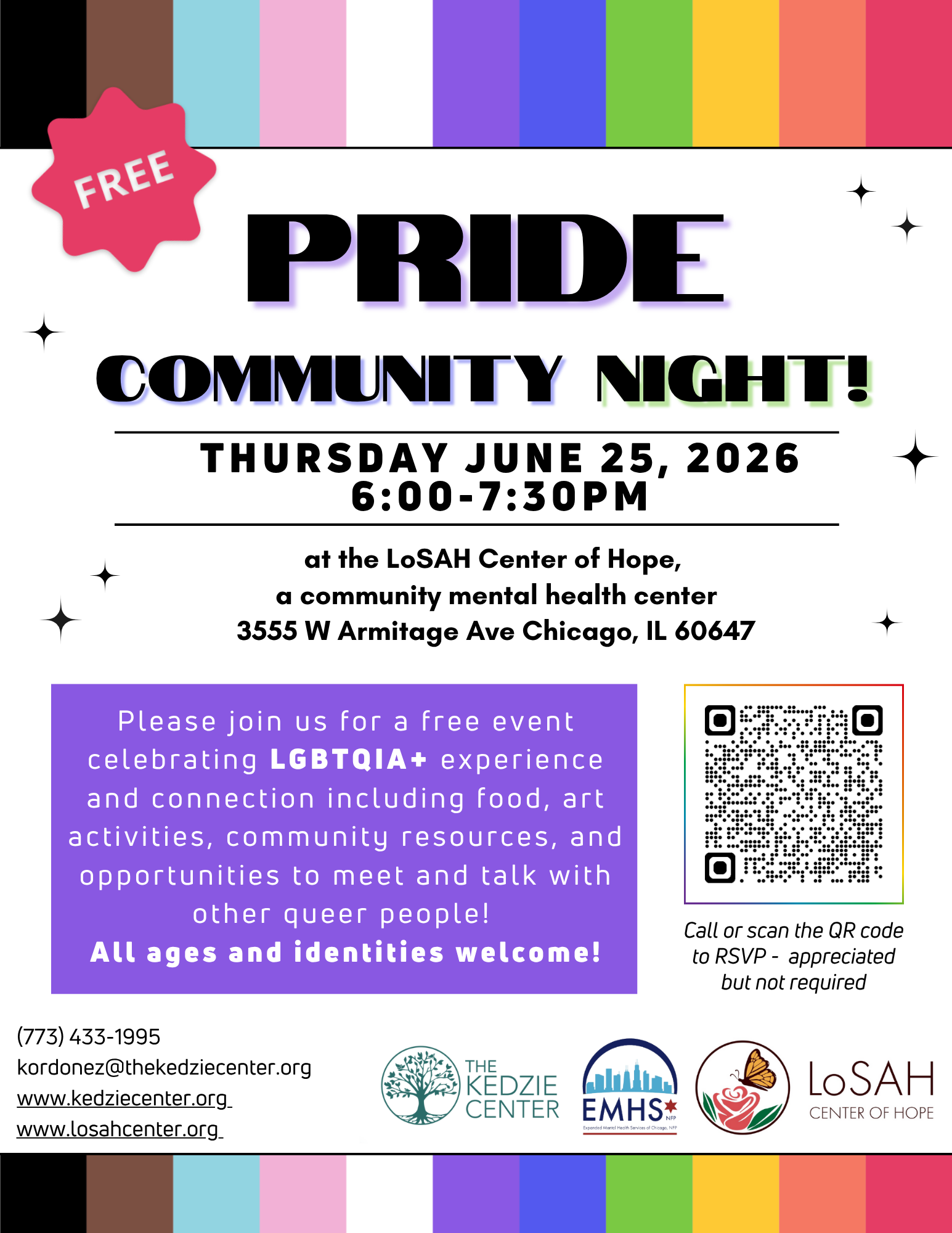 Pride Community Night/Noche Comunitaria del Orgullo