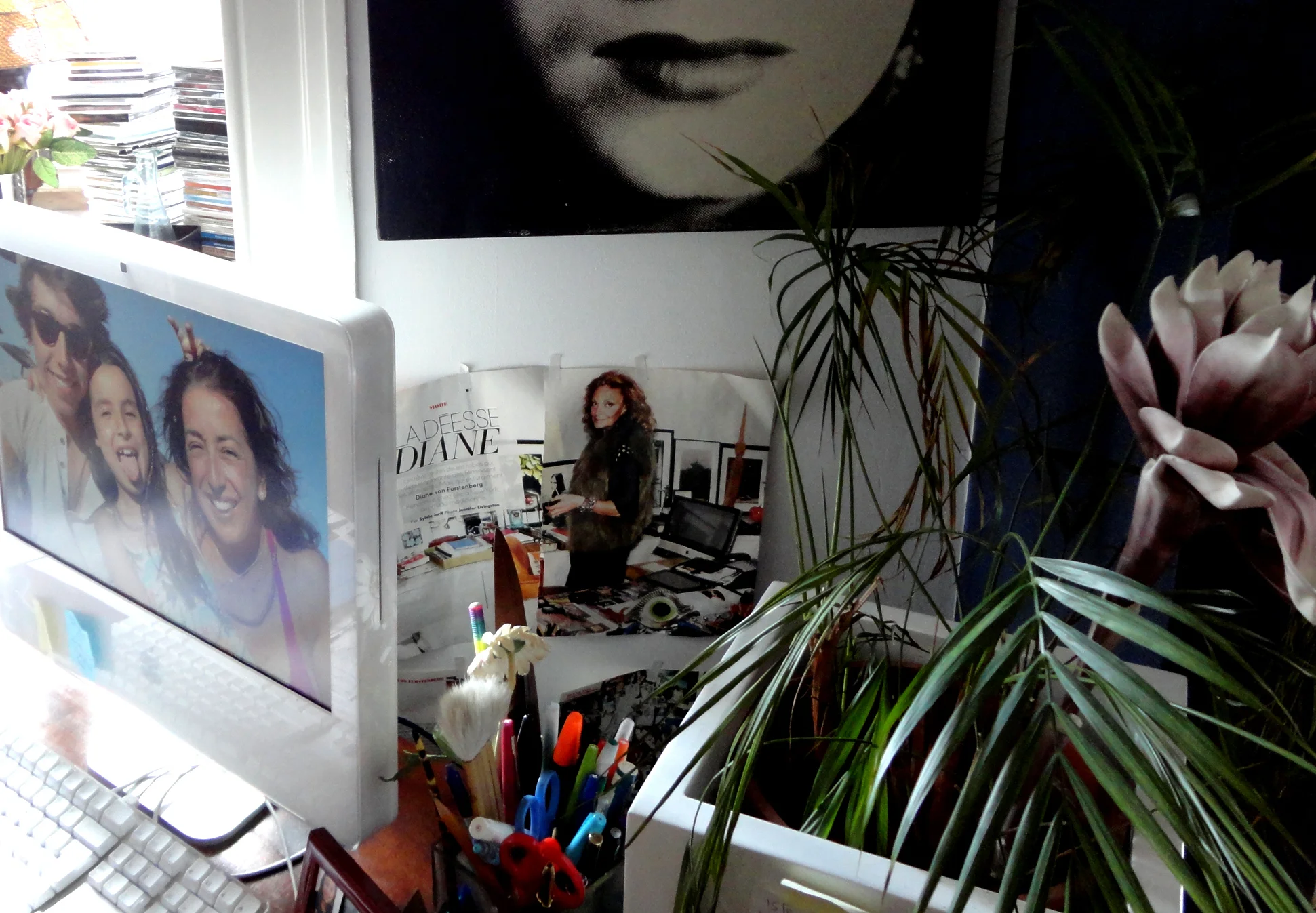 uma referência a uma mulher que admira, Diane von Fürstenberg.