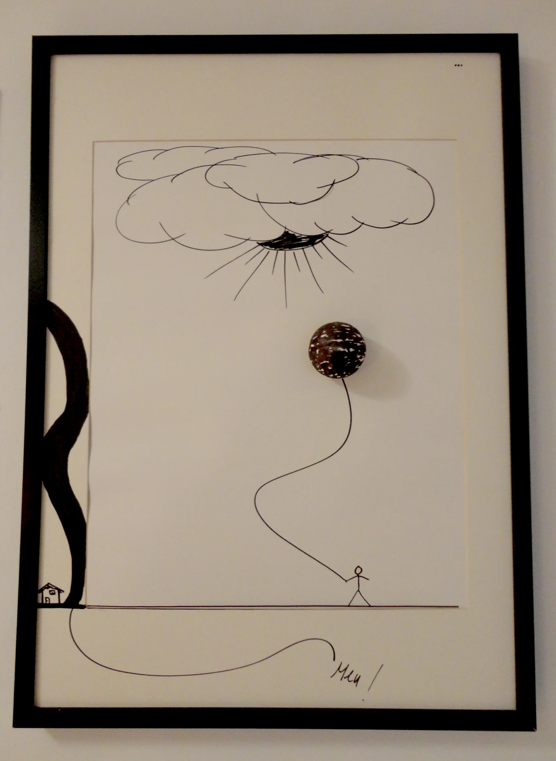 toda a arte exposta foi criada pelo João.