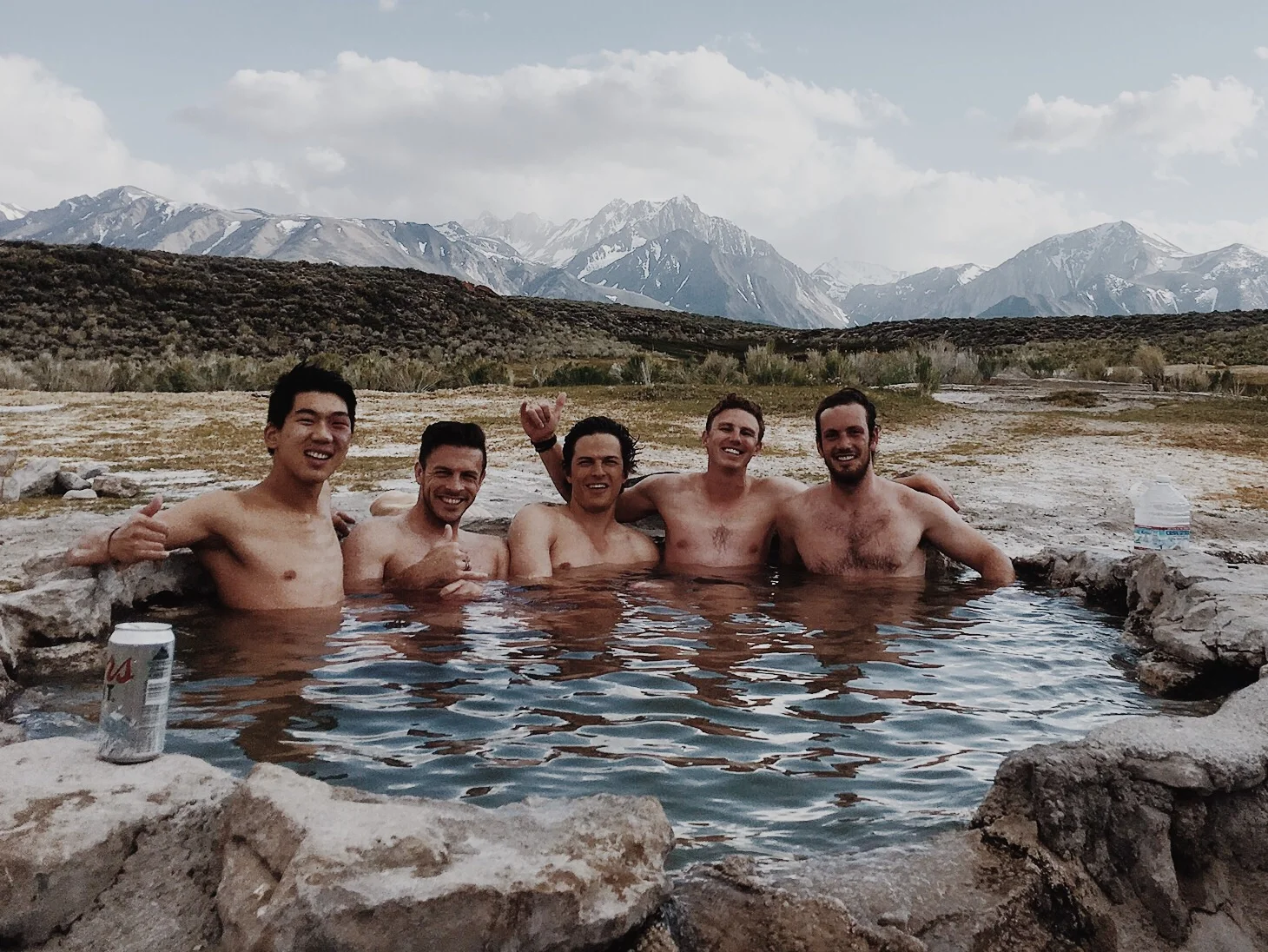 Found some hot springs during the bachelor party!
