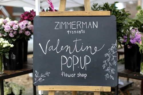 valentine pop-up flower shop