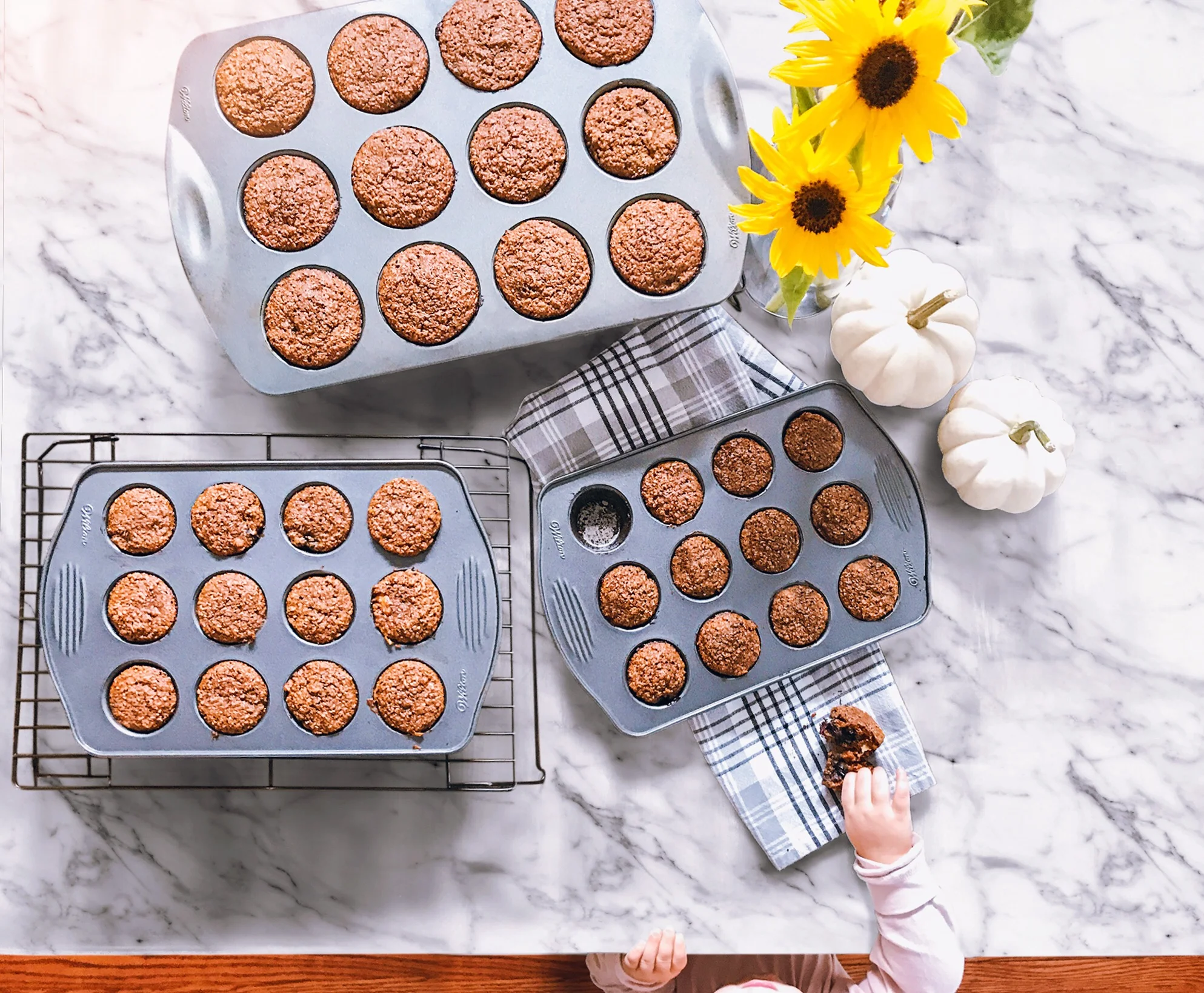 Delicious Banana Blueberry Bran Muffins