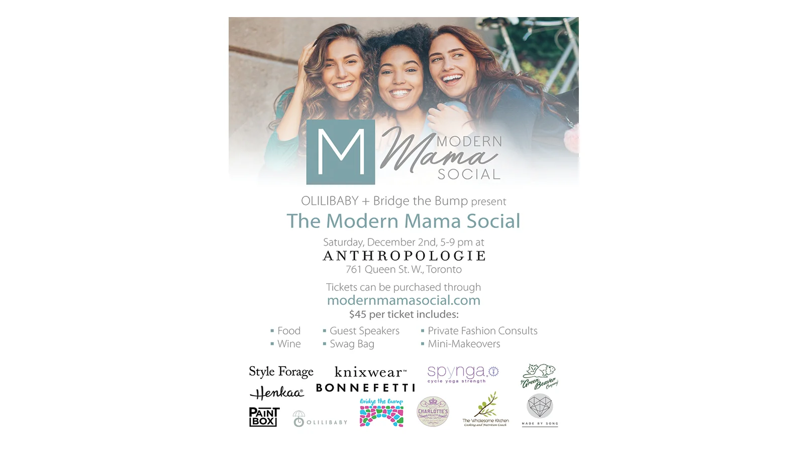 Modern Mama Social - GIVEAWAY! Enter for a Chance to WIN 2 Tickets + Prize!