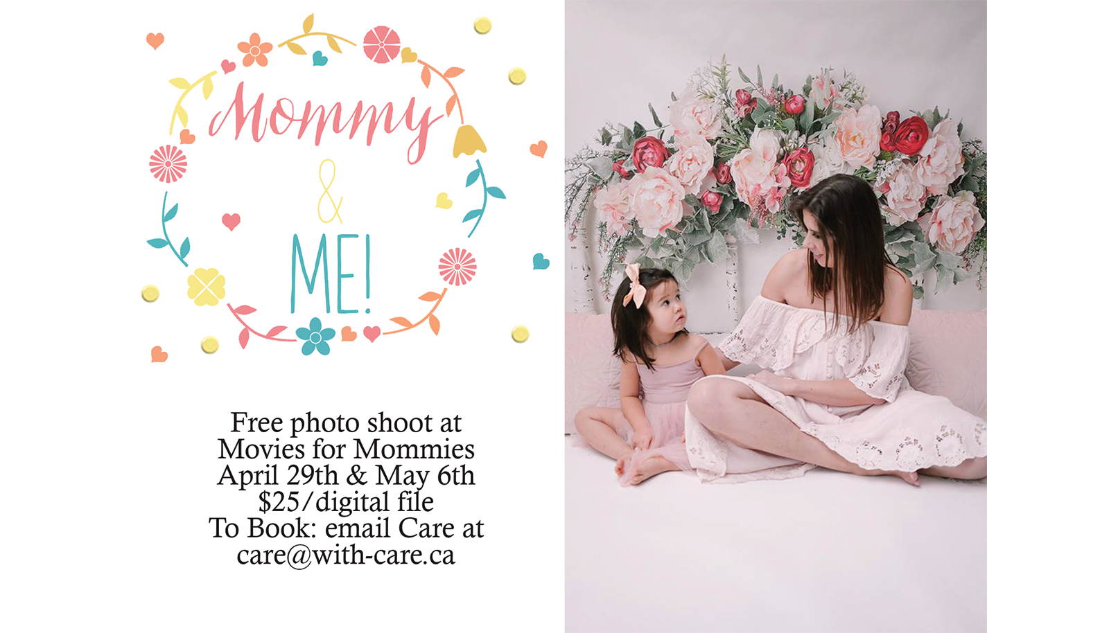 Mother's Day Mini Sessions at Movies for Mommies with Anchor Studio - REGISTER NOW!