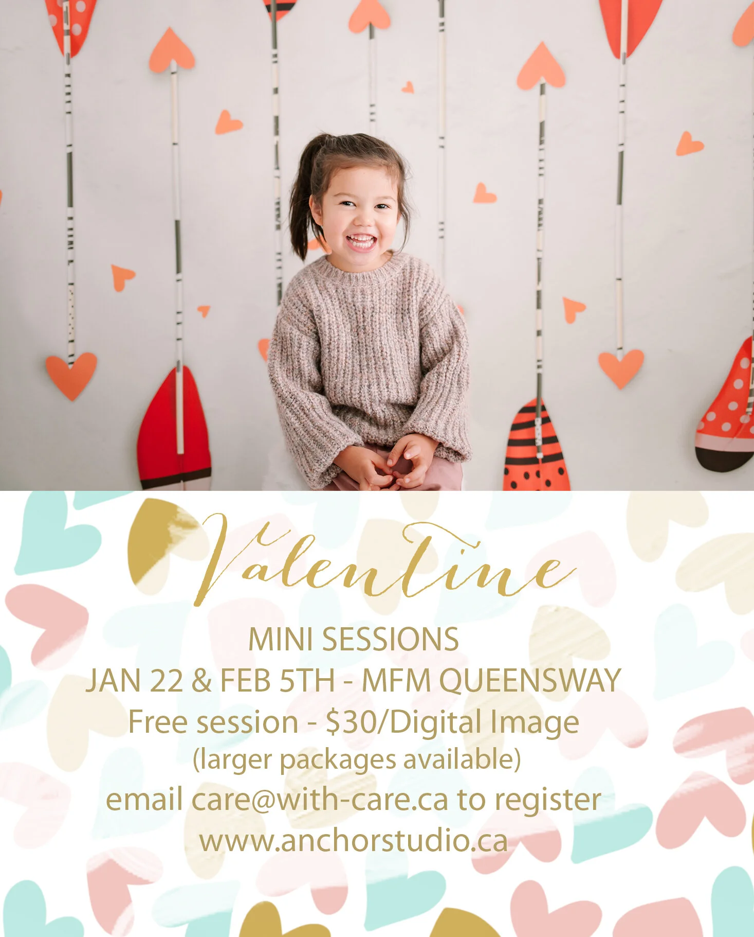 Valentine Mini-Sessions at Movies For Mommies Queensway With Anchor Studio - Register Now!