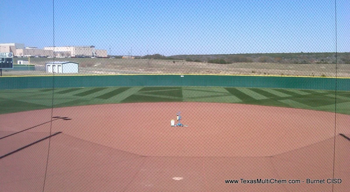 Burnet Baseball Field Mowing Pattern 3 | Texas Multi-Chem Sports Field Construction, Renovation, Maintenance - Great Sports Turf Starts Here