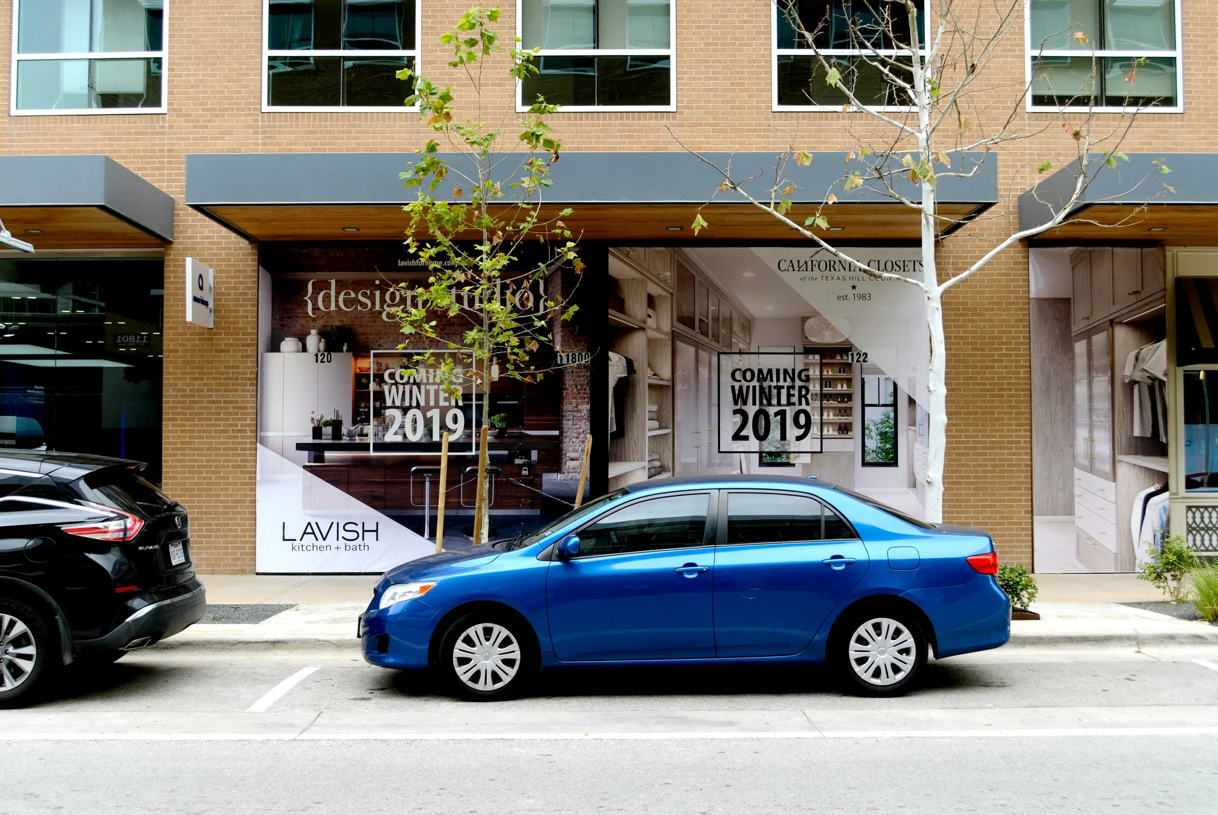 California Closets & LAVISH store wrap for new North Domain location