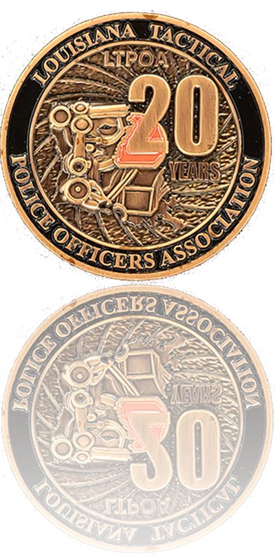 Custom challenge coin by Gray Water Ops LATOA