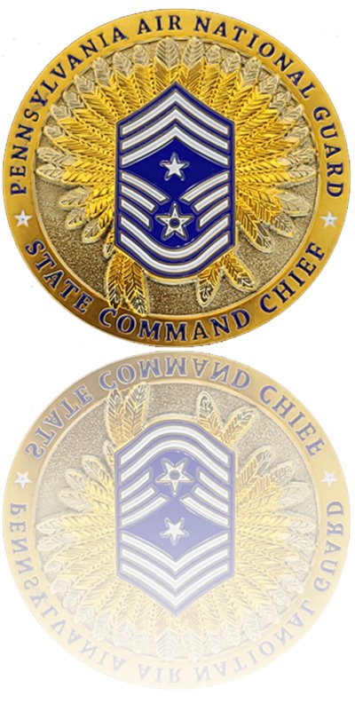 Custom challenge coin by Gray Water Ops Chief Master Sergeant AFSOC