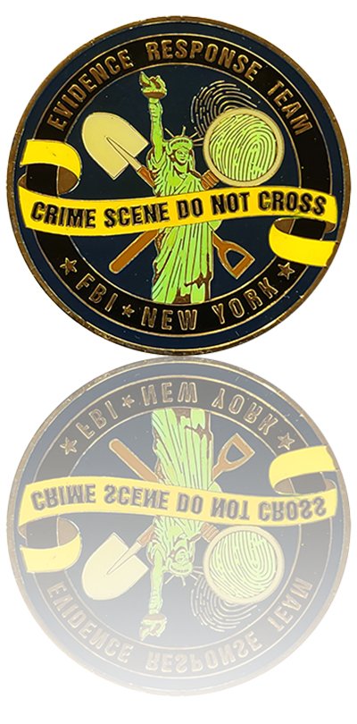 Custom challenge coin by Gray Water Ops FBI