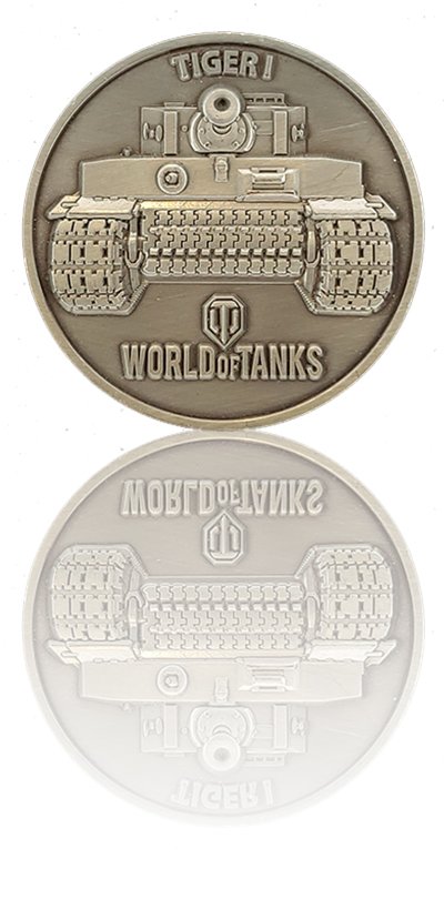 Custom challenge coin by Gray Water Ops World of Tanks