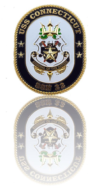 Custom challenge coin by Gray Water Ops US Navy challenge coin