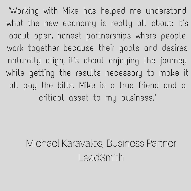 There are only two business strategies available to you. The first is a transactional strategy, recognized by its great lack of caring. The other is deeply caring, or what Mike here describes correctly as People and (14).png
