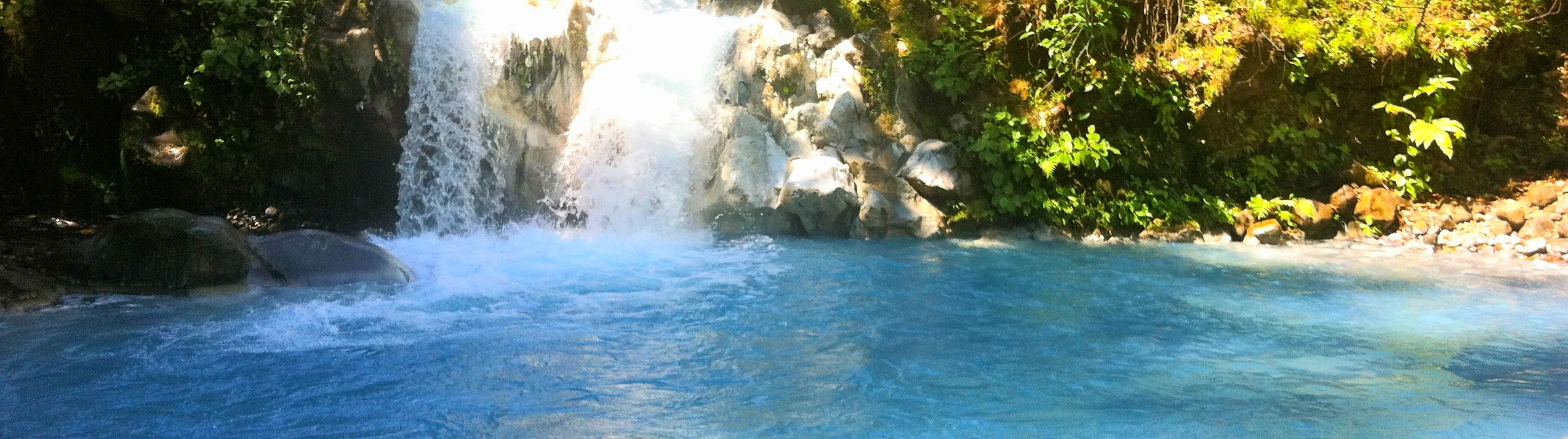 Natural Blue Volcanic Waters