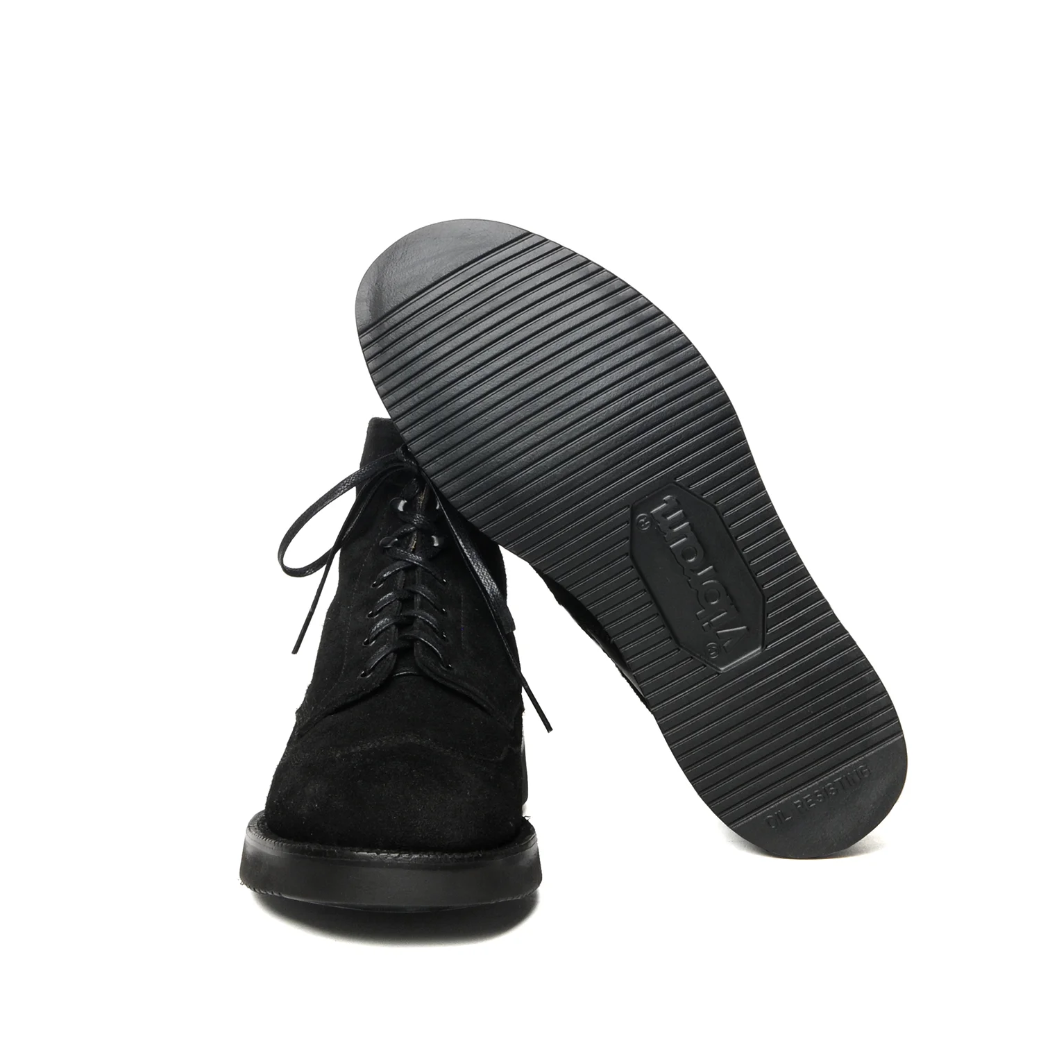 black suede work boots