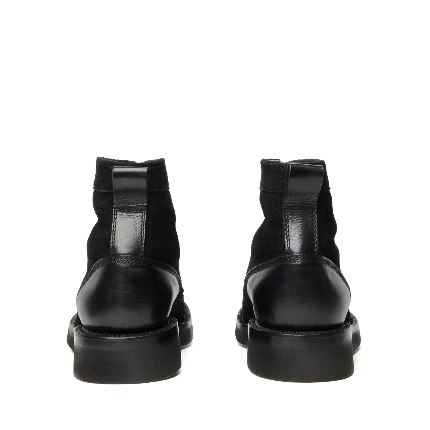 black suede work boots